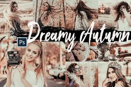 5 Dreamy Autumn Photoshop Actions, ACR and LUT presets - 362464