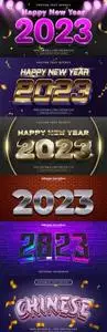 2023 editable text effect vector template vol 2