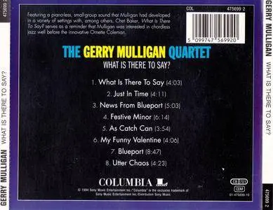 The Gerry Mulligan Quartet - What Is There To Say (1959) Remastered 1994