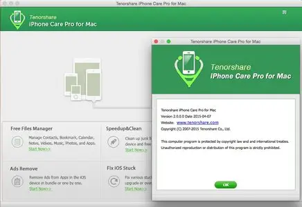 Tenorshare iPhone Care Pro for Mac 2.0.0.0