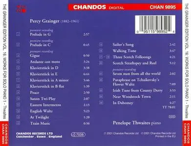 The Grainger Edition, Volume 16 - Works for Solo Piano 1 (2001)