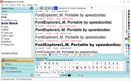 Lamnisoft FontExplorerL.M 6.3.0.20 Multilingual Portable