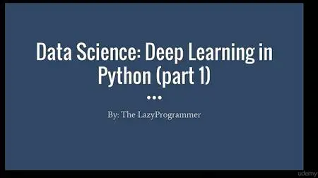 Data Science: Deep Learning in Python