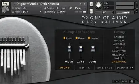 Origins Of Audio Dark Kalimba KONTAKT