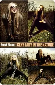 Stock Photo: Sexy lady in the nature