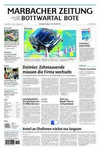 Marbacher Zeitung - 21. Oktober 2017