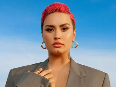 Demi Lovato by Amanda Charchian for Glamour March 2021