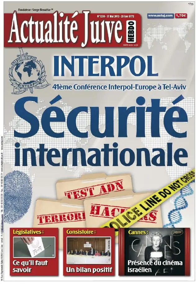 Actualité Juive 1210 - 17 au 23 Mai 2012
