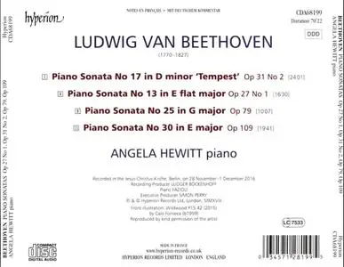 Angela Hewitt - Beethoven: Piano Sonatas Op.27 No.1, Op.31 No.2, Op.79, Op.109 (2018)