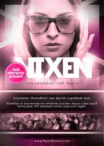 Vixen A3 Poster Template