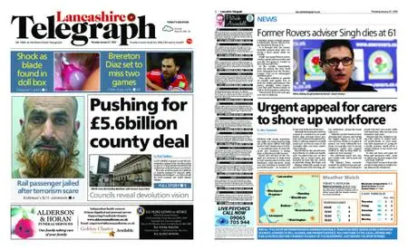 Lancashire Telegraph (Burnley, Pendle, Rossendale) – January 13, 2022