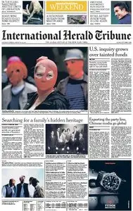 International Herald Tribune from Saturday, 18. August 2012