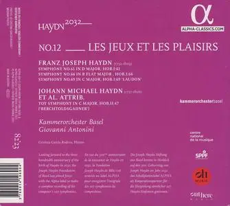 Giovanni Antonini, Kammerorchester Basel - Haydn 2032 No. 12: Les jeux et les plaisirs (2022)