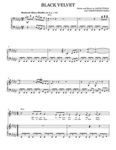 Black velvet - Alannah Myles (Piano Vocal)