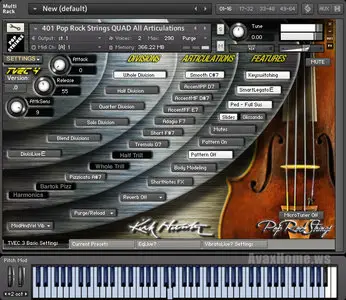 Kirk Hunter Pop Rock Strings Update TVEC3 & TVEC4 KONTAKT