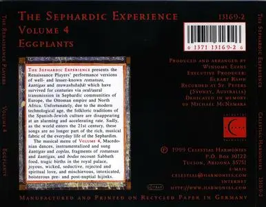 The Renaissance Players & Winsome Evans - The Sephardic Experience (1999) {4CD Box Set Celestial Harmonies 19911-2}