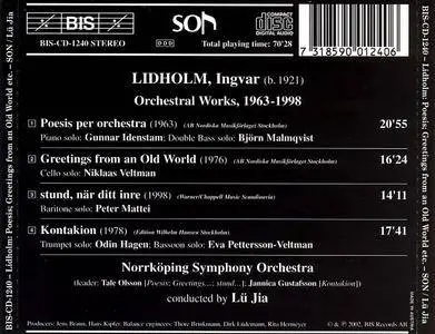 Norrkoping SO; Lu Jia - Ingvar Lidholm: Orchestral Works 1963-1998 (2002)