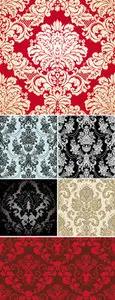 Damask Seamless Patterns Vector