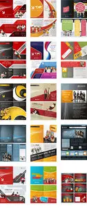 Modern template for corporate brochure flyer