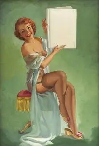 Pin-up art by Pearl Frush