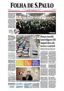 Jornal Folha de São Paulo - 6 de agosto de 2013 - Terça