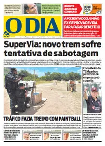 Jornal O Dia  - 21 de março de 2012 - Quarta