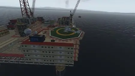 Learn to fly - Helicopter Challenge - Oil platforms at sea