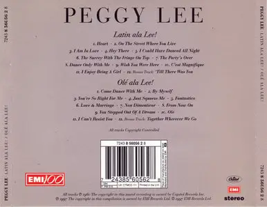 Peggy Lee - Latin ala Lee! / Ole ala Lee! (1997)