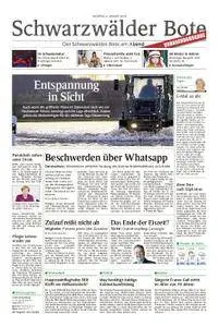 Schwarzwälder Bote St. Georgen, Triberg, Furtwangen - 08. Januar 2018