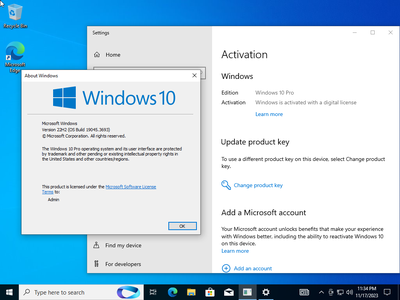 Windows 10 Pro 22H2 build 19045.3693 Preactivated (x64) Multilingual November 2023
