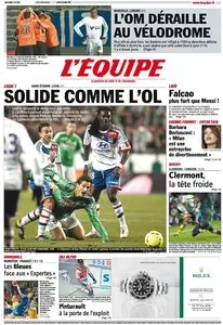 L'Equipe Edition du Lundi 10 Décembre 2012