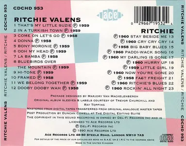 Ritchie Valens - Ritchie Valens (1959) + Ritchie (1960) [2 LP on 1 CD, 1990]