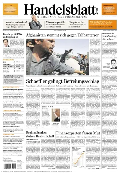 Handelsblatt vom 19.08.2009