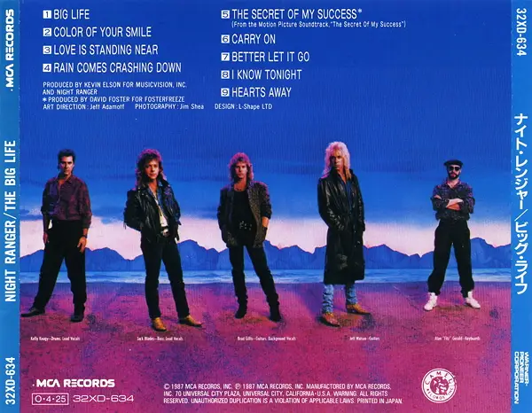 Big life. Night Ranger big Life 1987. Night Ranger дискография. Night Ranger big Life 1987 обложка. Night Ranger 1988 man in Motion.