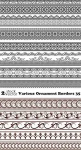 Vectors - Various Ornament Borders 35