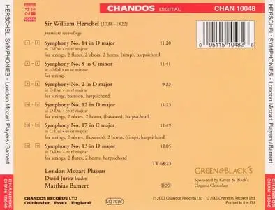 Matthias Bamert, London Mozart Players - William Herschel:  Symphonies (2003)