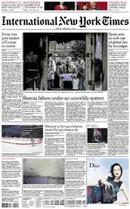 International New York Times February 11 2014