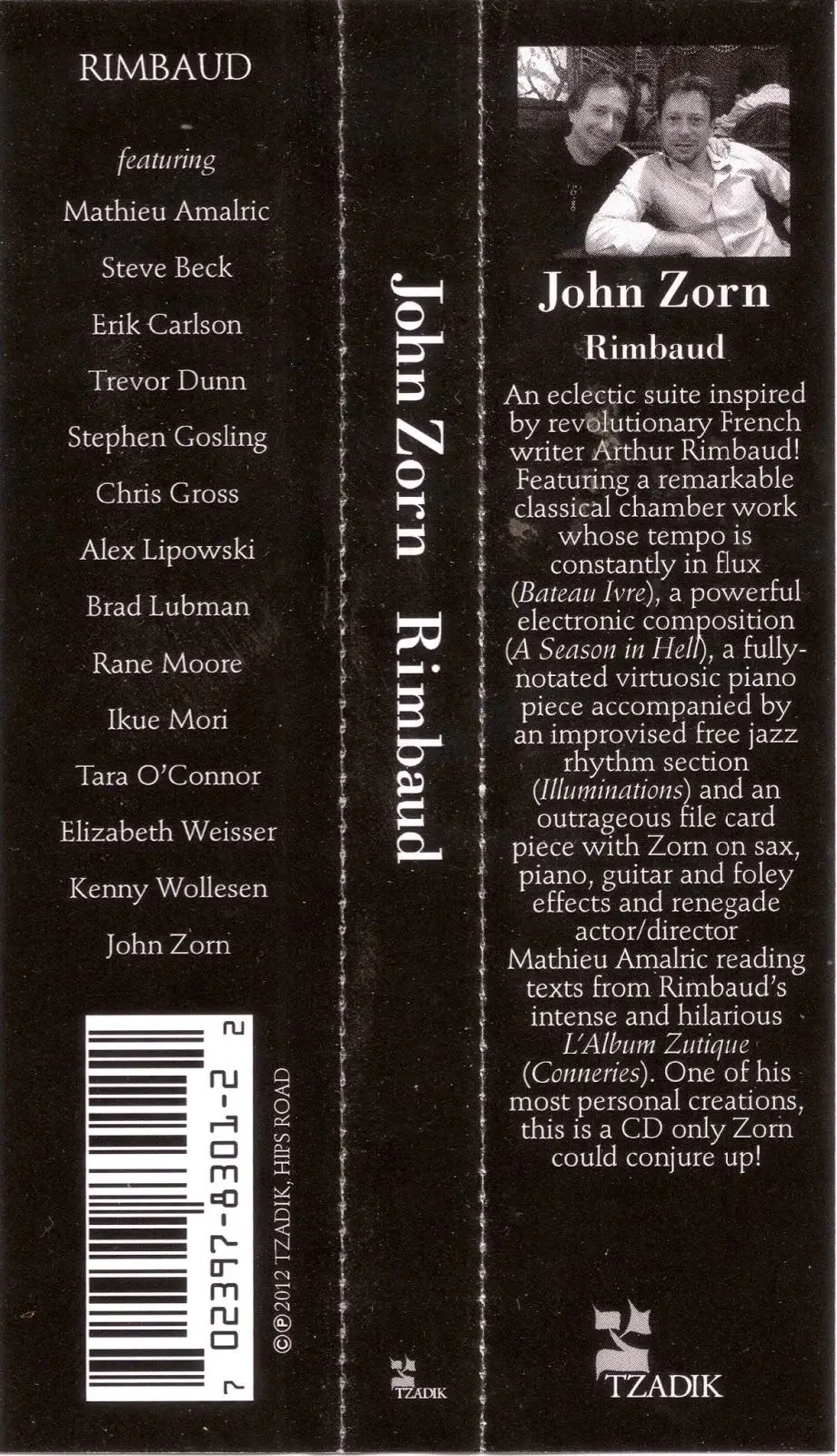 John Zorn - Rimbaud (2012) {Tzadik}