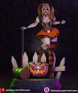 3Dmoonn - Harley Quinn Halloween  TRECA
