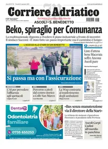 Corriere Adriatico Ascoli - 31 Gennaio 2025