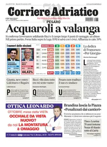 Corriere Adriatico Pesaro - 30 Settembre 2025