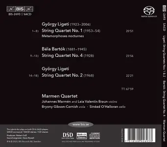 Marmen Quartet - Ligeti: String Quartets Nos. 1 & 2; Bartók: String Quartet No. 4 (2025)