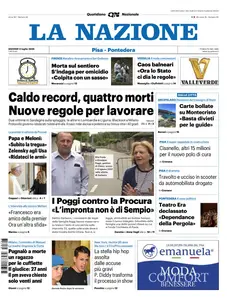 La Nazione Pisa Pontedera - 3 Luglio 2025