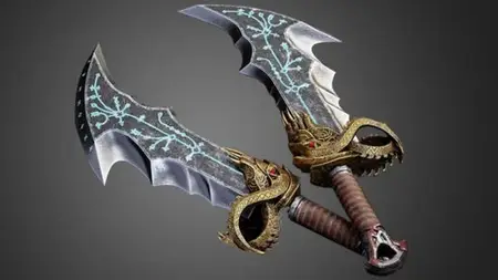 Master the Blade of Chaos: 3D Modeling & Texturing Course
