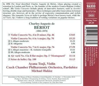 Ayana Tsuji, Czech Chamber Philharmonic Orchestra Pardubice & Michael Halász - Bériot: Works for Violin & Orchestra (2017)