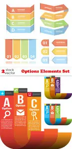 Vectors - Options Elements Set