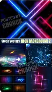 Neon background 2 - Stock Vector