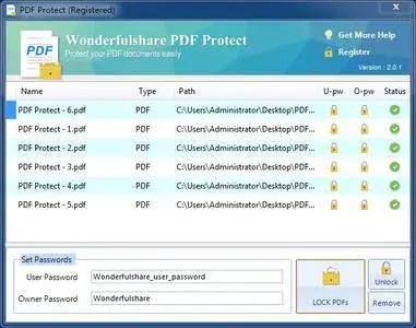 Wonderfulshare PDF Secure 2.0.1