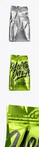 Metallic Food Bag Mockup 50189