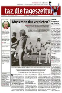 Tageszeitung TAZ vom 19 Februar 2014